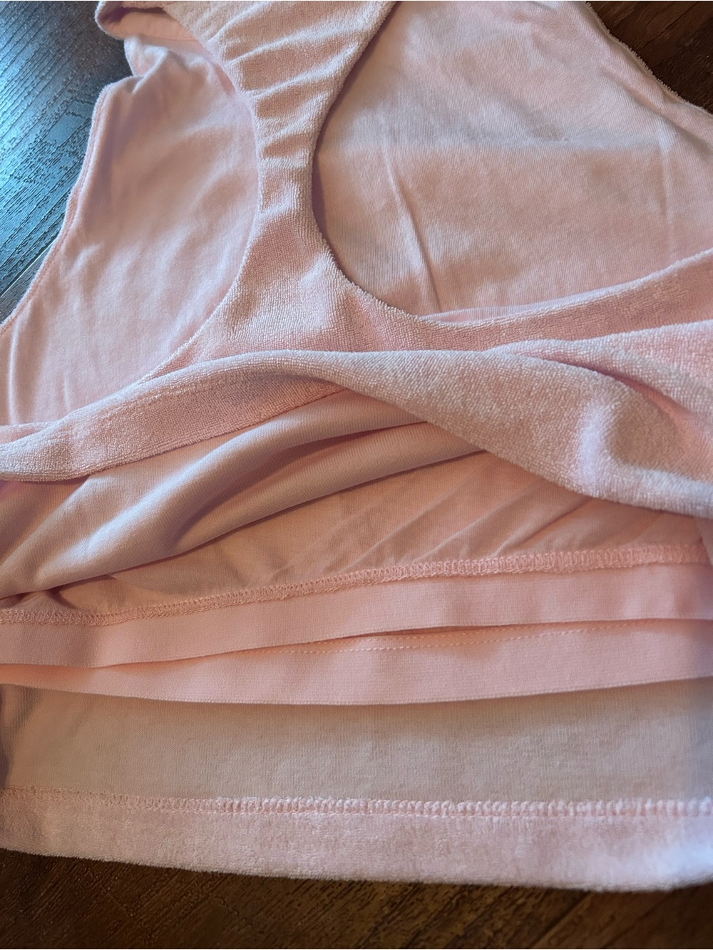 NWT Fabletics Size Large Terry Built-in Bra Tank - Picture 6 of 8